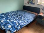Ikea Tweepersoonsbed / twijfelaarsbed 140x200, Ophalen, Gebruikt, Zwart, Tweepersoons