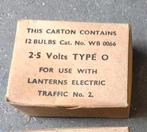 NOS Lanterns electric traffic No.2 lampjes, 2,5 Volt, Ophalen of Verzenden, Landmacht, Nederland