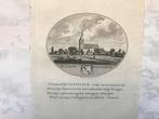Het dorp Kastrikum. Kopergravure uit 1793, Anna C. Brouwer., Antiek en Kunst, Kunst | Etsen en Gravures, Ophalen of Verzenden