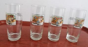 Antieke Brandbier kristal bierglazen, 4 stuks € 40,00 beschikbaar voor biedingen