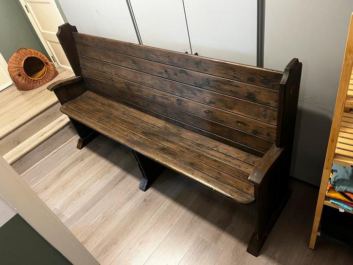 Oude Kerkbank - Authentiek en Sfeervol, Antiek en Kunst, Antiek | Meubels | Stoelen en Banken, Ophalen