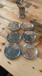 Zilveren onderzetters, Antiek en Kunst, Antiek | Goud en Zilver, Ophalen of Verzenden, Zilver