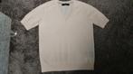 Cashmere top  Lisa Yang  maat 0 = S, Beige, Ophalen of Verzenden, Zo goed als nieuw, Korte mouw