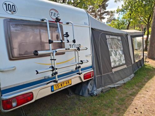 TEC Tour TE390 P -4.50 Lang , veel accessoire, Caravans en Kamperen, Caravans, Particulier, tot en met 4, 1250 - 1500 kg, Treinzit
