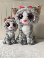 Ty beanie boo Kiki, 24cm en 15cm, Ophalen of Verzenden, Zo goed als nieuw, Poes