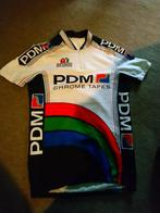 vintage fietsshirt wielrenshirt PDM chrome tapes m, Verzenden, Zo goed als nieuw, Kleding