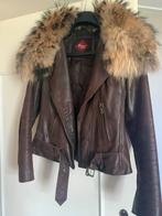 Leren jas getailleerd als nieuw, Kleding | Dames, Jassen | Winter, Ophalen of Verzenden, Zo goed als nieuw, Maat 36 (S), Bruin