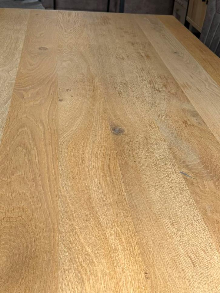 Eet tafel eiken, Huis en Inrichting, Tafels | Eettafels, Gebruikt, 50 tot 100 cm, 200 cm of meer, Vijf personen of meer, Rechthoekig