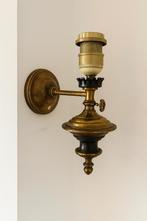 Vintage messing wandlamp, Huis en Inrichting, Ophalen of Verzenden, Gebruikt, Metaal