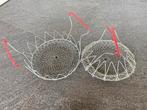 Retro sla schud mandjes slacentrifuge metalen mand vintage, Ophalen of Verzenden