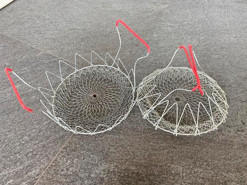 Retro sla schud mandjes slacentrifuge metalen mand vintage, Antiek en Kunst, Curiosa en Brocante, Ophalen of Verzenden