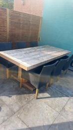 Tuinset, Tuin en Terras, Ophalen, Gebruikt, 6 zitplaatsen, Steigerhout