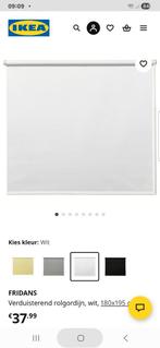 Witte rolgordijn - FRIDANS, Huis en Inrichting, Stoffering | Gordijnen en Lamellen, Wit, 150 tot 200 cm, Ophalen of Verzenden