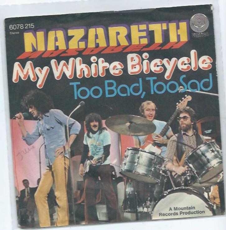 Nazareth- My White Bicycle, Cd's en Dvd's, Vinyl Singles, Zo goed als nieuw, Pop, Verzenden