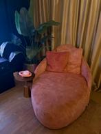 Roze velvet toya lounge, Ophalen, Zo goed als nieuw, Eenpersoons, Minder dan 150 cm