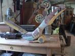 Grote Dayak VOGEL beeld DY1 tribal kunst Indonesie Borneo, Antiek en Kunst, Kunst | Niet-Westerse kunst, Ophalen of Verzenden