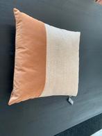 Beige/Cognac Kussens 45x45 - Set van 2, Ophalen, Zo goed als nieuw, Beige, Vierkant