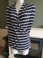 Rozes of Avalon blauw wit shirt top L 42 Gratis verzenden, Maat 42/44 (L), Zo goed als nieuw, Zonder mouw, Rozes of Avalon