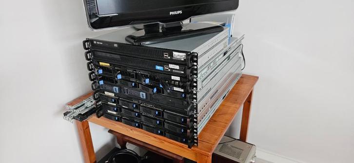 Partij 1U Servers met hotswap, Computers en Software, Servers, Gebruikt, 2 tot 3 Ghz, Hot swappable onderdelen, Ophalen