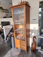 Kersenhouten vitrinekast, Ophalen, Gebruikt, 50 tot 100 cm, Kersenhout