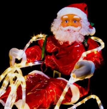 Kerstverlichting 140cm combinatie led-rendier met led-slee beschikbaar voor biedingen