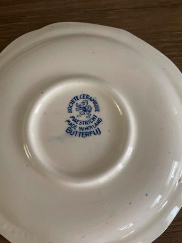 Sociëteit Ceramique gebaksstel - Butterflij beschikbaar voor biedingen