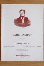 Les Cinq Doigts Op.777 - 24 Ubungsstucke Piano - Carl Czerny, Muziek en Instrumenten, Bladmuziek, Gebruikt, Verzenden, Klassiek