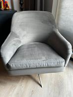 Riviera maison fauteuil velvet taupe, Huis en Inrichting, Fauteuils, Ophalen, Zo goed als nieuw, Riviera maison