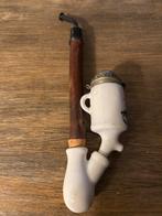 Antieke Boheemse Porseleinen Pijp, Antiek en Kunst, Ophalen of Verzenden
