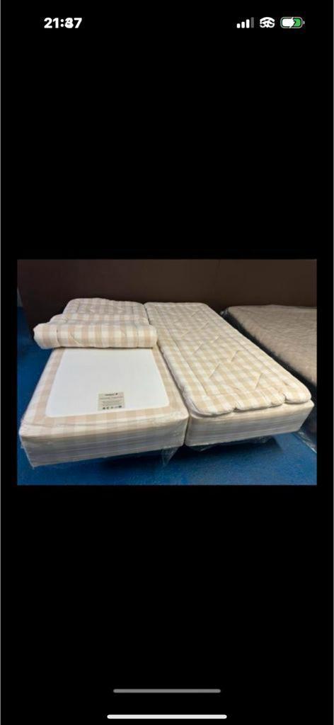 Hastens Elektrische Boxspring 180x210 2xMedıum, Antiek en Kunst, Antiek | Meubels | Stoelen en Banken, Ophalen