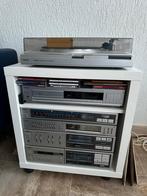 Philips FA153 Stereoset met Meubel, Philips, Gebruikt, Cassettedeck, Losse componenten