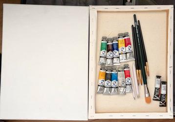 Canvas + Oil Paintings + Watercolor beschikbaar voor biedingen