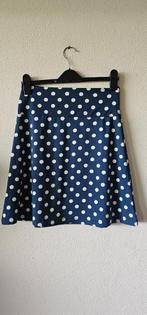 blauw polkadot rok van king louie maat s (27725), Kleding | Dames, Rokken, Ophalen of Verzenden, Maat 36 (S), Blauw, Knielengte