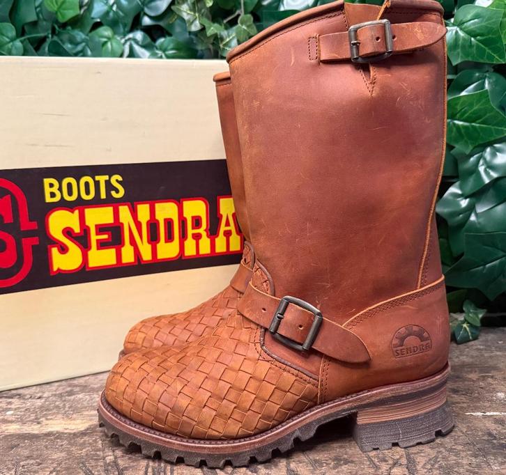 geweldig mooie vintage retro biker boots van Sendra maat 41, Kleding | Dames, Schoenen, Zo goed als nieuw, Hoge laarzen, Bruin