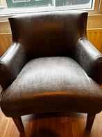 Riviera Maison Pellini leren fauteuil - Goede staat!, Ophalen, Gebruikt, Bruin, Leer