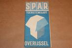 Spar Toeristenkaart - Overijssel - Circa 1960, Boeken, Atlassen en Landkaarten, Gelezen, Ophalen of Verzenden, Landkaart, 1800 tot 2000