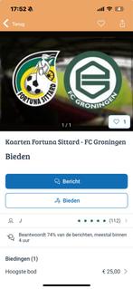 2 kaarten fortuna fc groningen, Tickets en Kaartjes, Twee personen