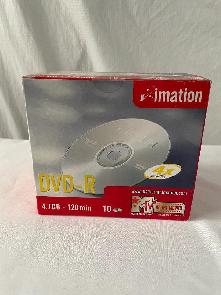 Imation DVD-R 4.7GB - 120 min. 10 stuks. Nieuw in doos, Computers en Software, Beschrijfbare discs, Nieuw, Dvd, Herschrijfbaar