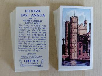 Historic East Anglia complete set 25 tea cards 1963 beschikbaar voor biedingen