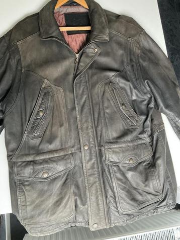 luxe herenjas leer maat XL beschikbaar voor biedingen