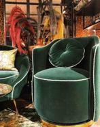 Bold Monkey lounge stoel Sassy granny Donkergroen, Huis en Inrichting, Fauteuils, Ophalen, Zo goed als nieuw, Stof, 50 tot 75 cm