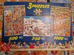 Jan van Haasteren nr 80189 Drieluik - 1000/750/500 stukjes, Hobby en Vrije tijd, Denksport en Puzzels, Ophalen, 500 t/m 1500 stukjes