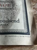 Verweerde reclame papier WESTRA’s sinaasappel limonade, Ophalen of Verzenden, Gebruikt, Overige typen