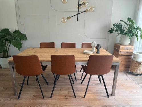 (Buiten) eettafel eethoek 2.00x1.00 steigerhout, Huis en Inrichting, Tafels | Eettafels, Gebruikt, 50 tot 100 cm, 200 cm of meer