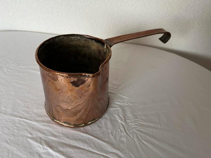 Antieke Zeer Oude Koperen Smorre Koffiepot Koffie Pot Antiek, Antiek en Kunst, Antiek | Koper en Brons, Koper, Ophalen of Verzenden