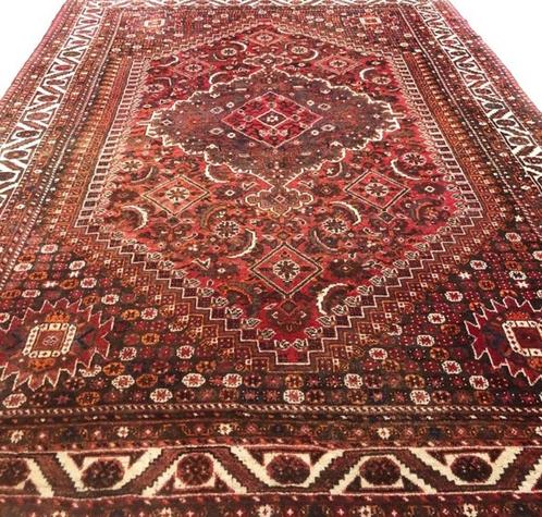 Groot Perzisch tapijt handgeknoopt Shiraz Oosters vloerkleed, Huis en Inrichting, Stoffering | Tapijten en Kleden, Gebruikt, 200 cm of meer