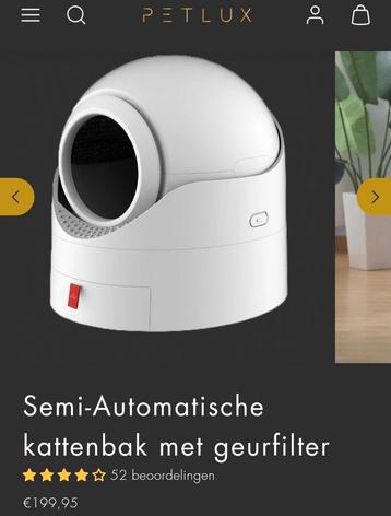 PETLUX Semi-Automatische kattenbak met geurfilter beschikbaar voor biedingen
