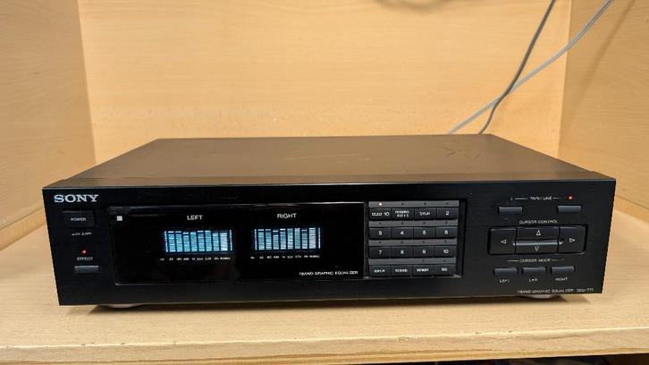 Sony SEQ-711 Stereo Graphic 7 Band Equalizer - Werkend, Audio, Tv en Foto, Stereo-sets, Gebruikt, Cassettedeck, Cd-speler, Sony