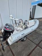 Brig Eagle 500 rib + 90 pk mariner + trailer op kenteken, Watersport en Boten, Gebruikt, 70 tot 120 pk, Benzine, Overige materialen
