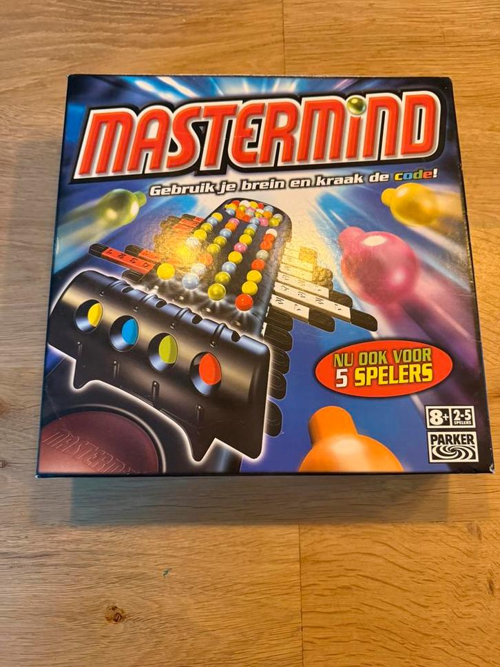 Mastermind tot 5 spelers, Hobby en Vrije tijd, Gezelschapsspellen | Kaartspellen, Zo goed als nieuw, Ophalen